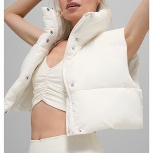 ALO Yoga White Puffer Vest